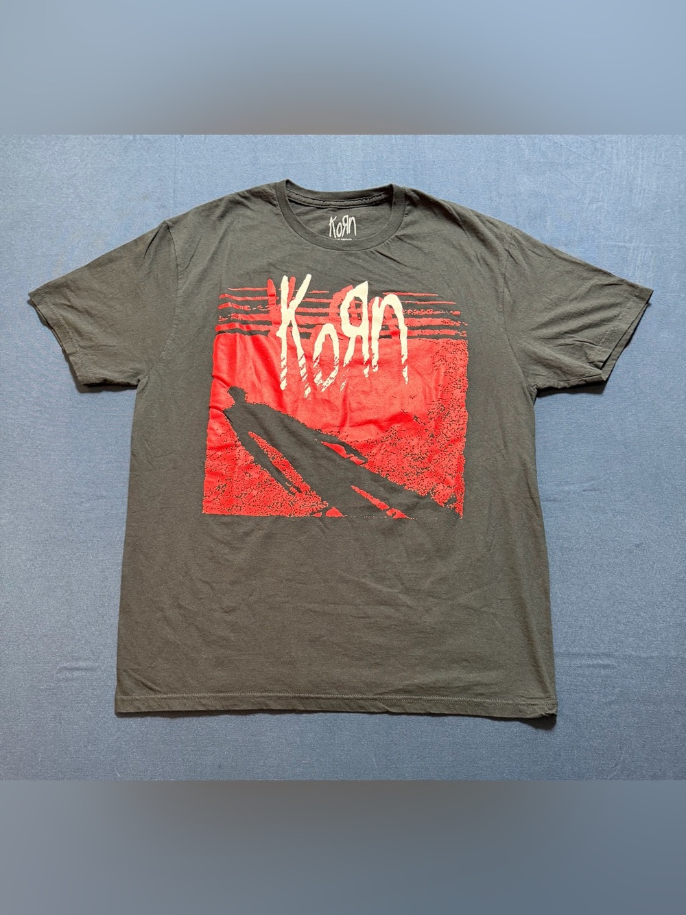 Korn 100% Cotton Size L NWOT Red Shadow Graphic T-Shirt